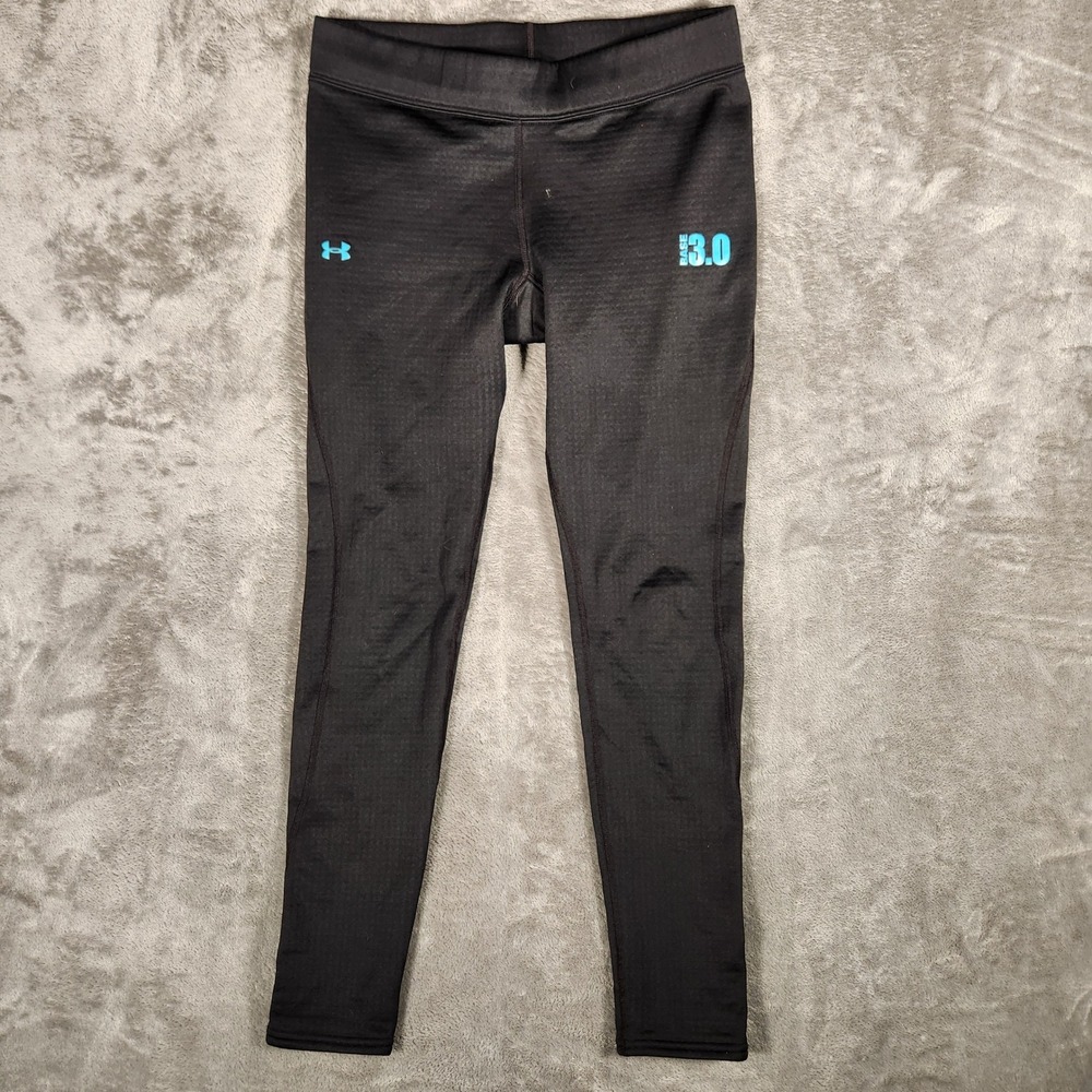 Under Armour Base 3.0 Leggings Womens Medium Black Excellent Thermal Base Layer